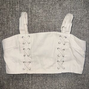 Tan Crop Top